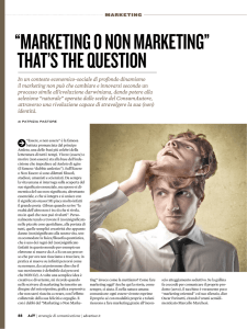 “marketing o non marketing” that`s the question