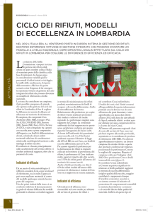 Ciclo dei rifiuti, modelli di eccellenza in Lombardia