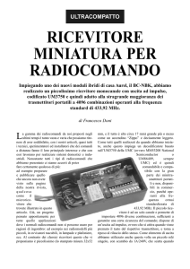 ricevitore miniatura per radiocomando