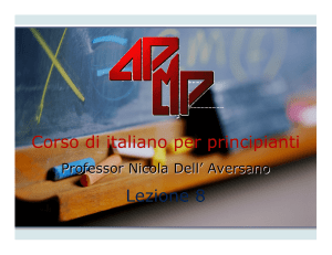 Corso di italiano per principianti Lezione 8