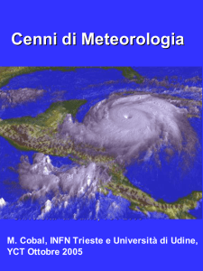 Cenni di Meteorologia - Fisica in barca 2009