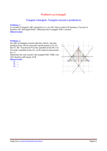 Problemi sui triangoli