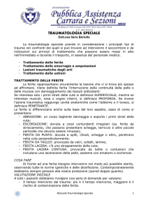 traumatologia speciale - Pubblica Assistenza Carrara