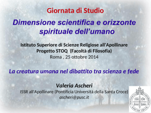 Scienza - Pontificia Università della Santa Croce