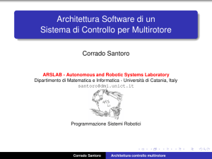 Architettura software e algoritmi di controllo per un multirotore