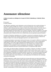 Azione - Settimanale di Migros Ticino Assonanze silenziose