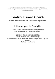 Spettacoli al Kismet - Teatro Kismet OperA