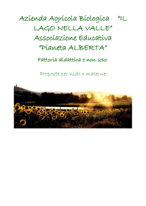 Azienda Agricola Biologica “IL LAGO NELLA VALLE” Associazione