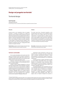 Design nel progetto territoriale1 Territorial design