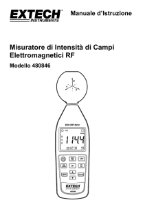 Misuratore di Intensità di Campi Elettromagnetici RF