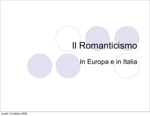 Il Romanticismo - Libro di Scuola
