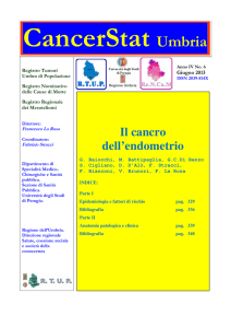 Il cancro dell`endometrio - RTUP - Università degli Studi di Perugia