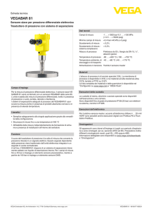 Data sheet - VEGABAR 81 - Sensore slave per pressione