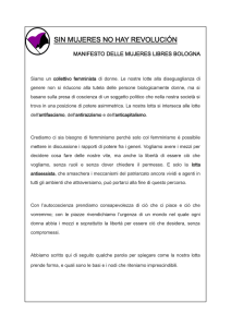 Manifesto - Mujeres Libres Bologna