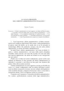 Lo stato presente del diritto amministrativo italiano