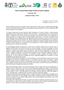 Relazione di Adriano Cappellini - Comune di Castelnovo ne` Monti