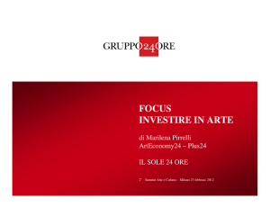focus investire in arte