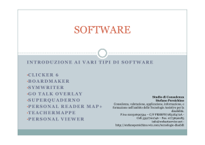 Introduzione ai vari tipi di software dedicati