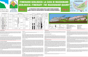 geological itinerary: the massignano quarry