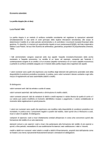 Economia aziendale: La partita doppia (do ut des): Luca Pacioli