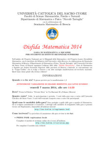 Disfida Matematica 2014
