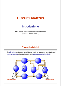 Circuiti elettrici - Introduzione - Dipartimento di Ingegneria dell