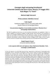 Gli abstract degli interventi - Università degli Studi di Trieste