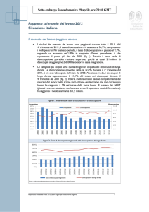 Rapporto sul mondo del lavoro 2012 - Italia