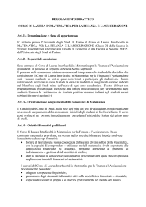 Regolamento Didattico a.a. 2008-09 (DM 509)