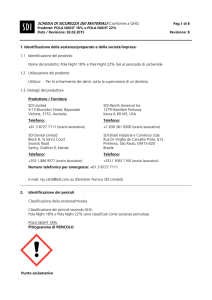 MATERIAL SAFETY DATA SHEET (according to 93/112/EEC)