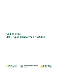 Codice Etico del Gruppo Cariparma FriulAdria