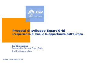 Progetti di sviluppo Smart Grid g pp