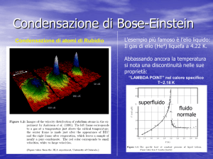 Condensazione di Bose
