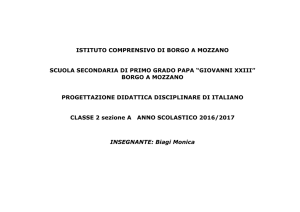 PROGETTAZIONI 2 A ITALIANO-STORIA-GEOGRAFIA