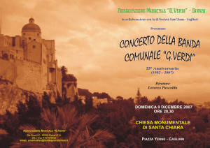 2007 Locandina Concerto S.Chiara - Cagliari