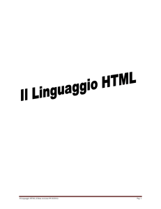 Il Linguaggio HTML - EINAUDI