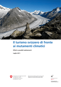 Il turismo svizzero di fronte ai mutamenti climatici