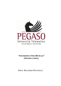cognizione e stili musicali (seconda parte prof . maurizio piscitelli