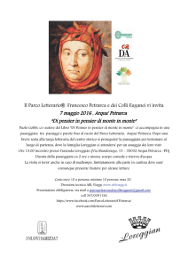 Il Parco Letterario® Francesco Petrarca e dei Colli Euganei vi invita