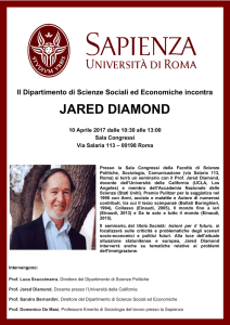 jared diamond - Sapienza Università di Roma