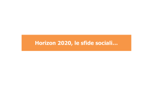 H. Horizon 2020_ Le sfide sociali