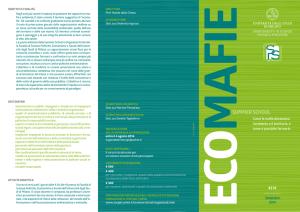 Ecomafie - Dipartimento studi Sociali e Politici
