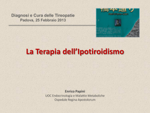 La Terapia dell`Ipotiroidismo Enrico Papini