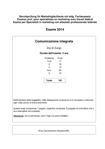 Esame 2014 Comunicazione integrata