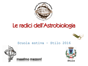 Corso di Astrobiologia 2016