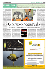 Generazione Veg in Puglia - La Gazzetta del