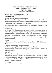 Italiano - Liceo Scientifico Guido Castelnuovo