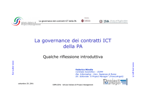 La governance dei contratti ICT della PA