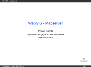 WebGIS - Mapserver - UniTN