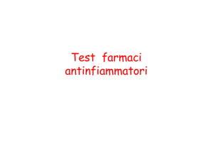 Test farmaci antinfiammatori